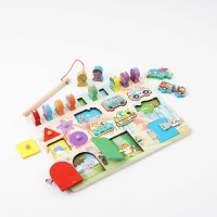 Wooden Fishing Busy Board