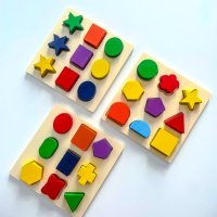 Wooden Geometric Shapes Puzzle