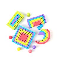 Wooden Rainbow Blocks